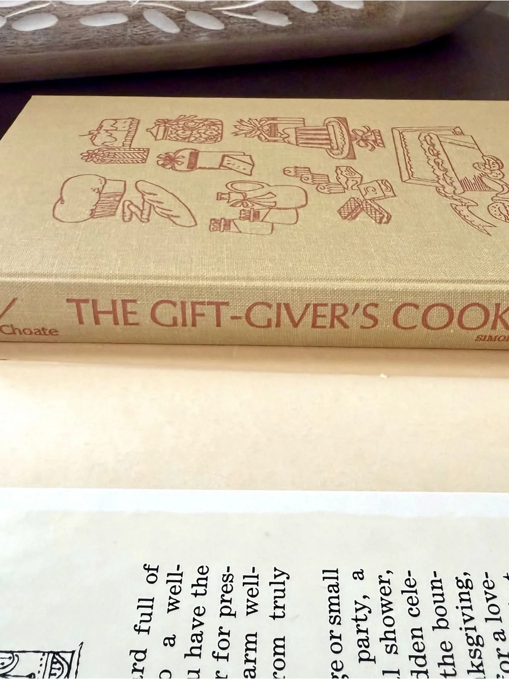 Vintage 1971 The Gift-Giver’s Cookbook Hardcover Jane Green Choate